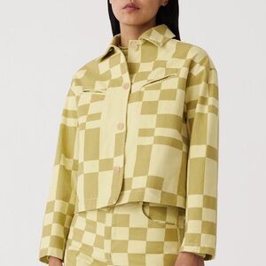 Paloma Wool Green Check Jacket